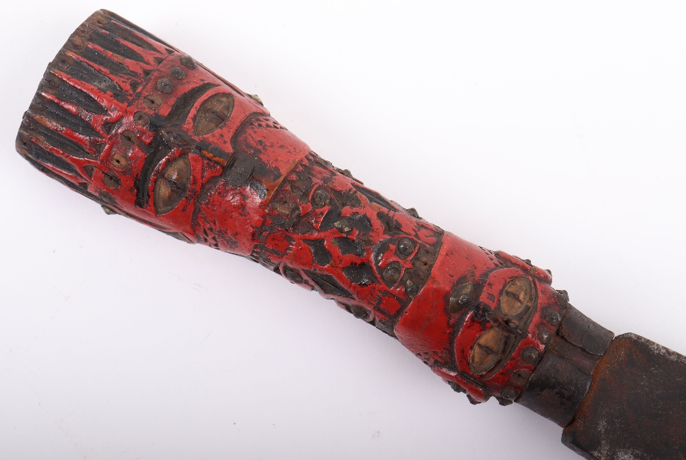 Rare Formosan (Taiwanese) Head Hunters Sword of the Paiwan, 19th Century - Bild 6 aus 12