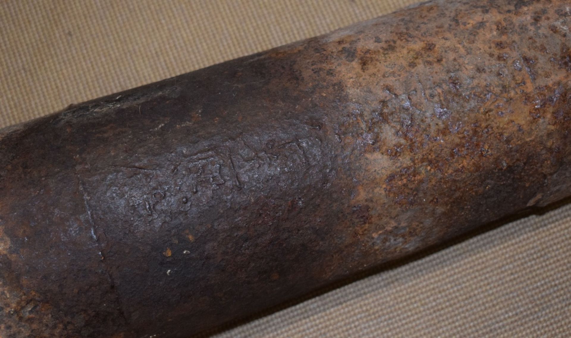 Heavy Chinese Cast Iron Cannon - Image 3 of 6