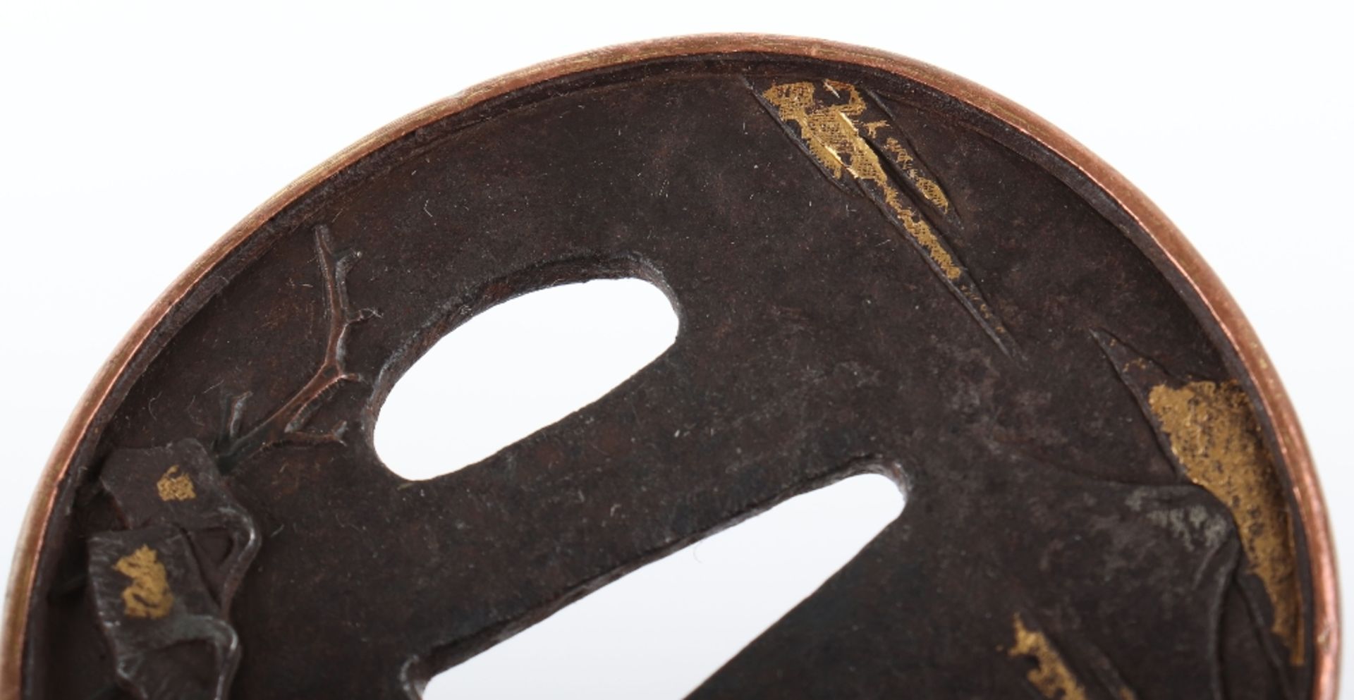 Japanese Oval Iron Edo Tsuba, 19th Century - Image 4 of 8