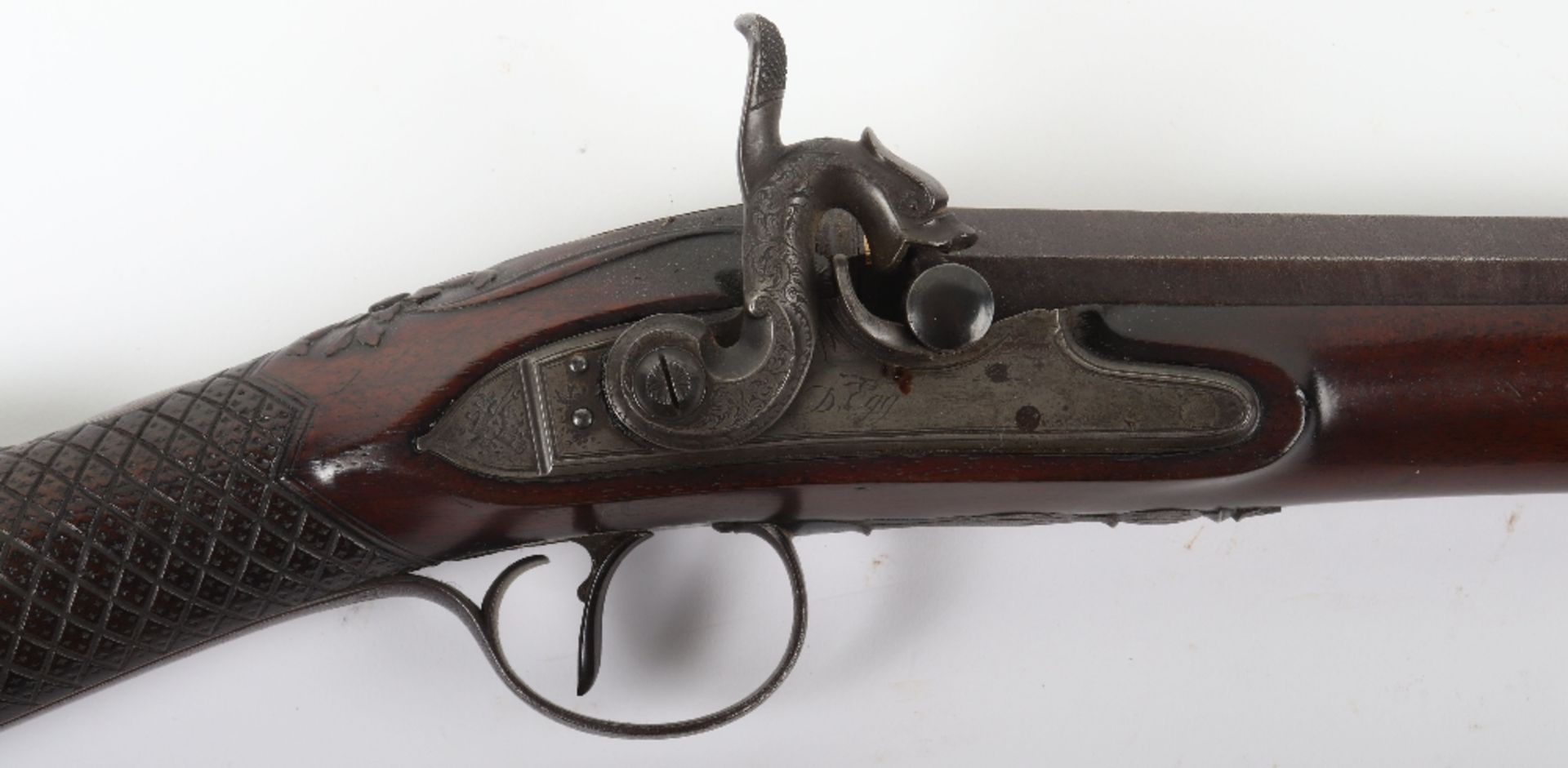 16-Bore Percussion Sporting Gun by D. Egg, Late 18th Century - Image 3 of 15