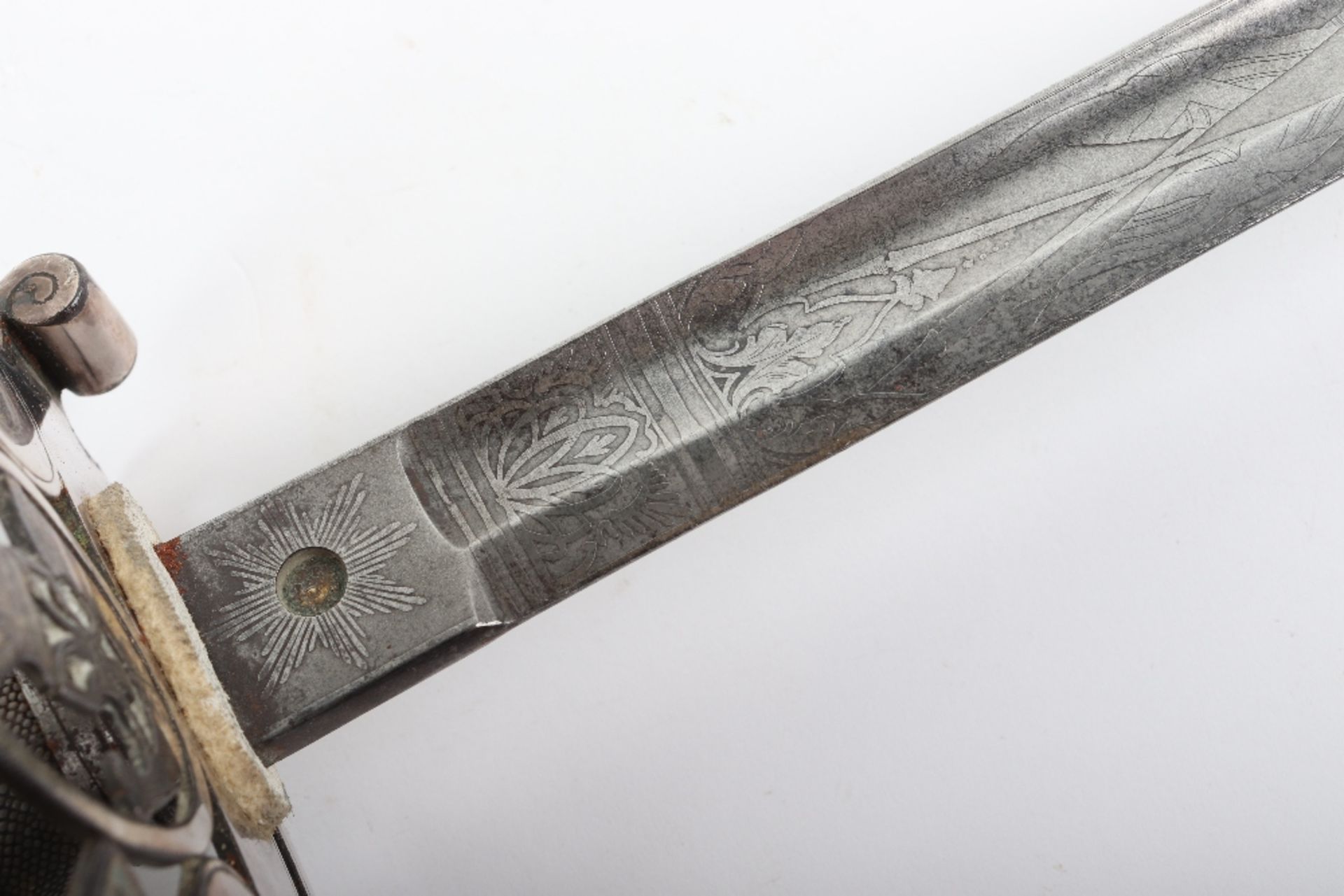 British 1845 Pattern Rifle Officers Sword - Image 7 of 17