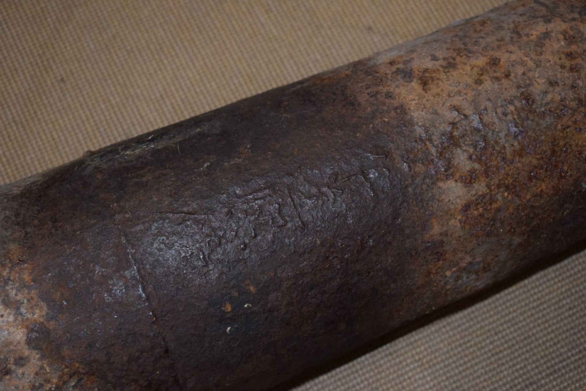 Heavy Chinese Cast Iron Cannon - Image 2 of 6