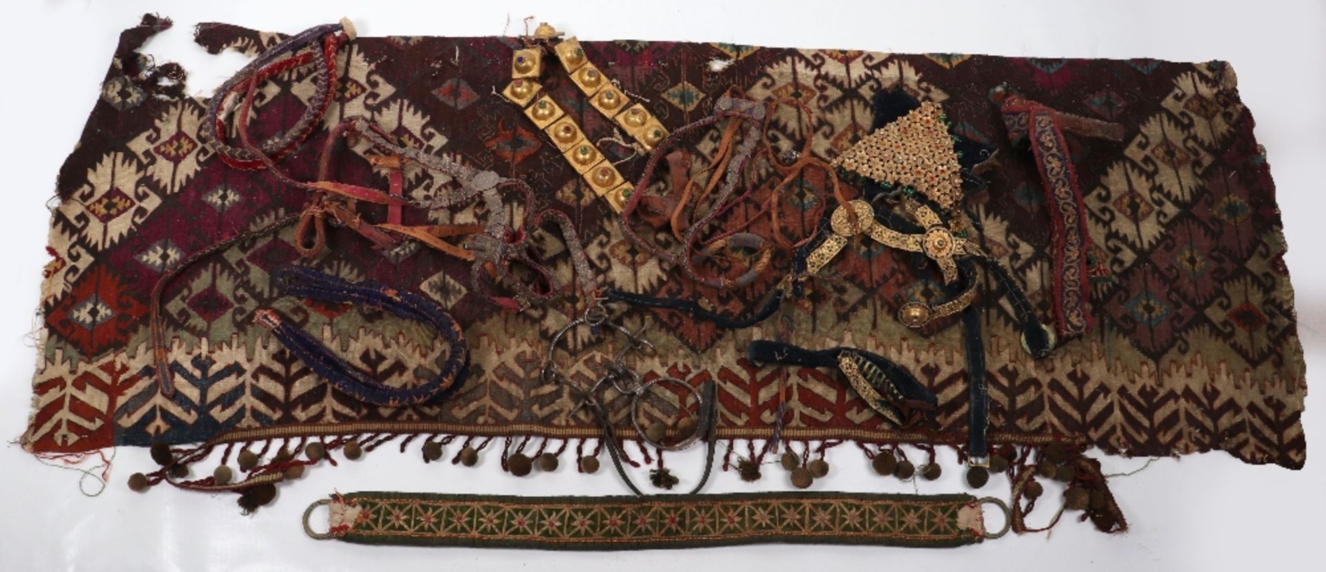 Suitcase Containing Assorted and Elaborate Indian Horse Trappings - Image 3 of 7