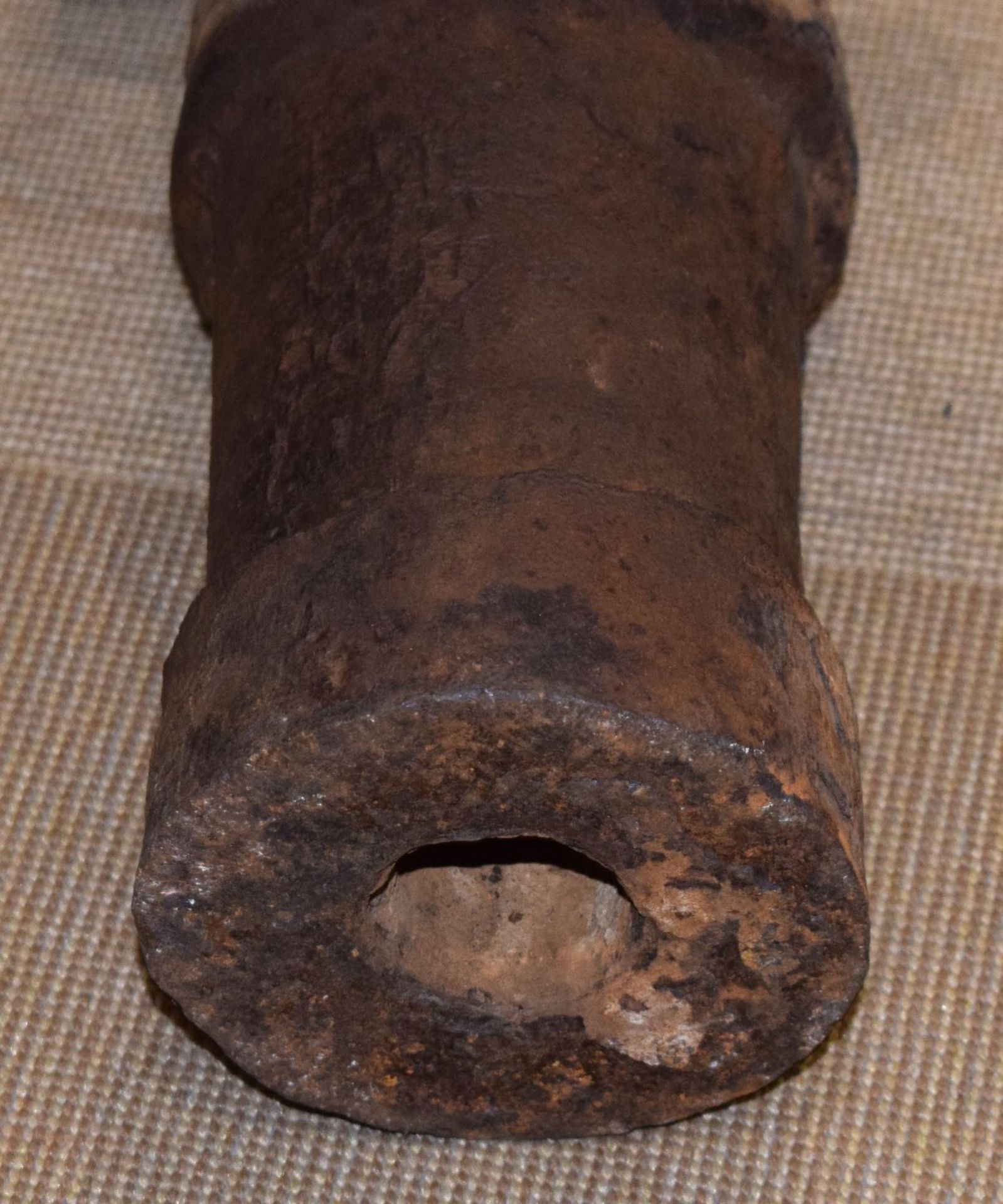 Heavy Chinese Cast Iron Cannon - Image 3 of 6