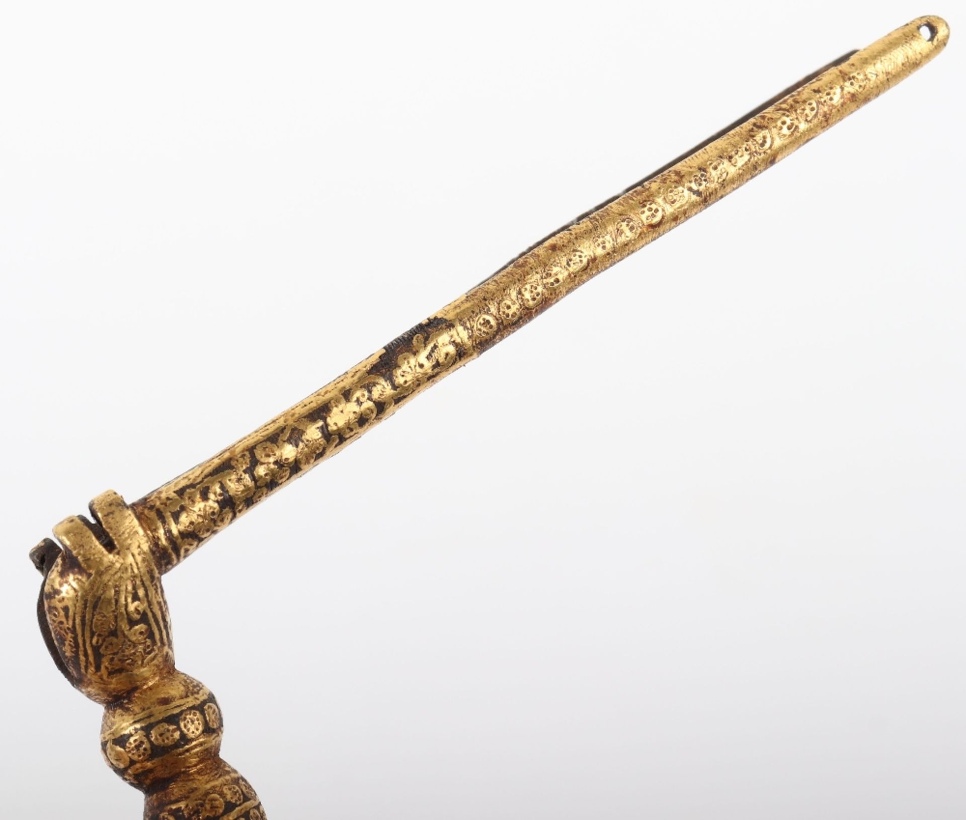 Rare Indian Bayonet Sangin Intended to be Bound to a Matchlock Gun Torador, 18th or 19th Century - Image 8 of 16