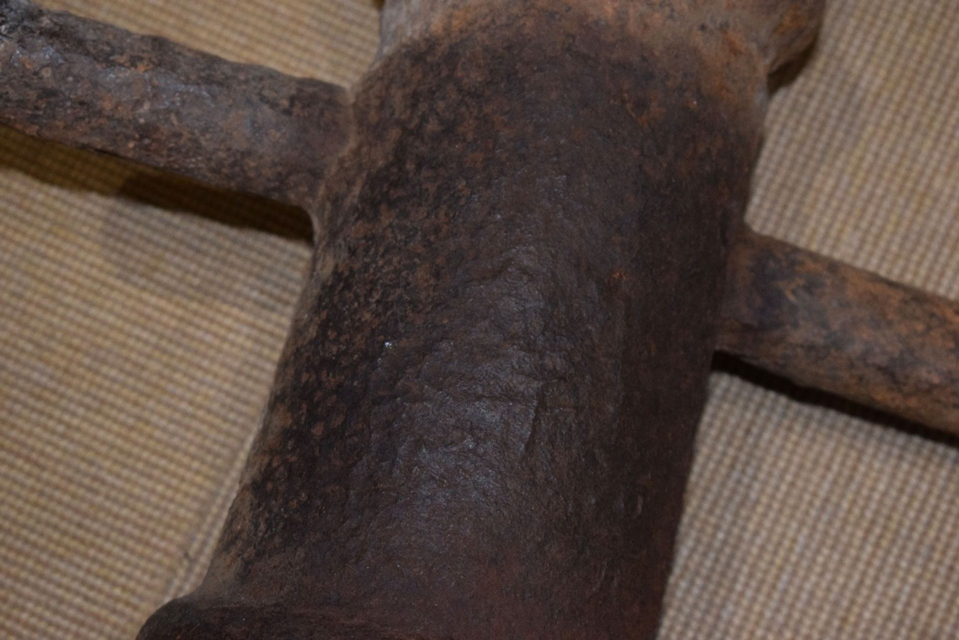 Heavy Chinese Cast Iron Cannon - Image 6 of 6