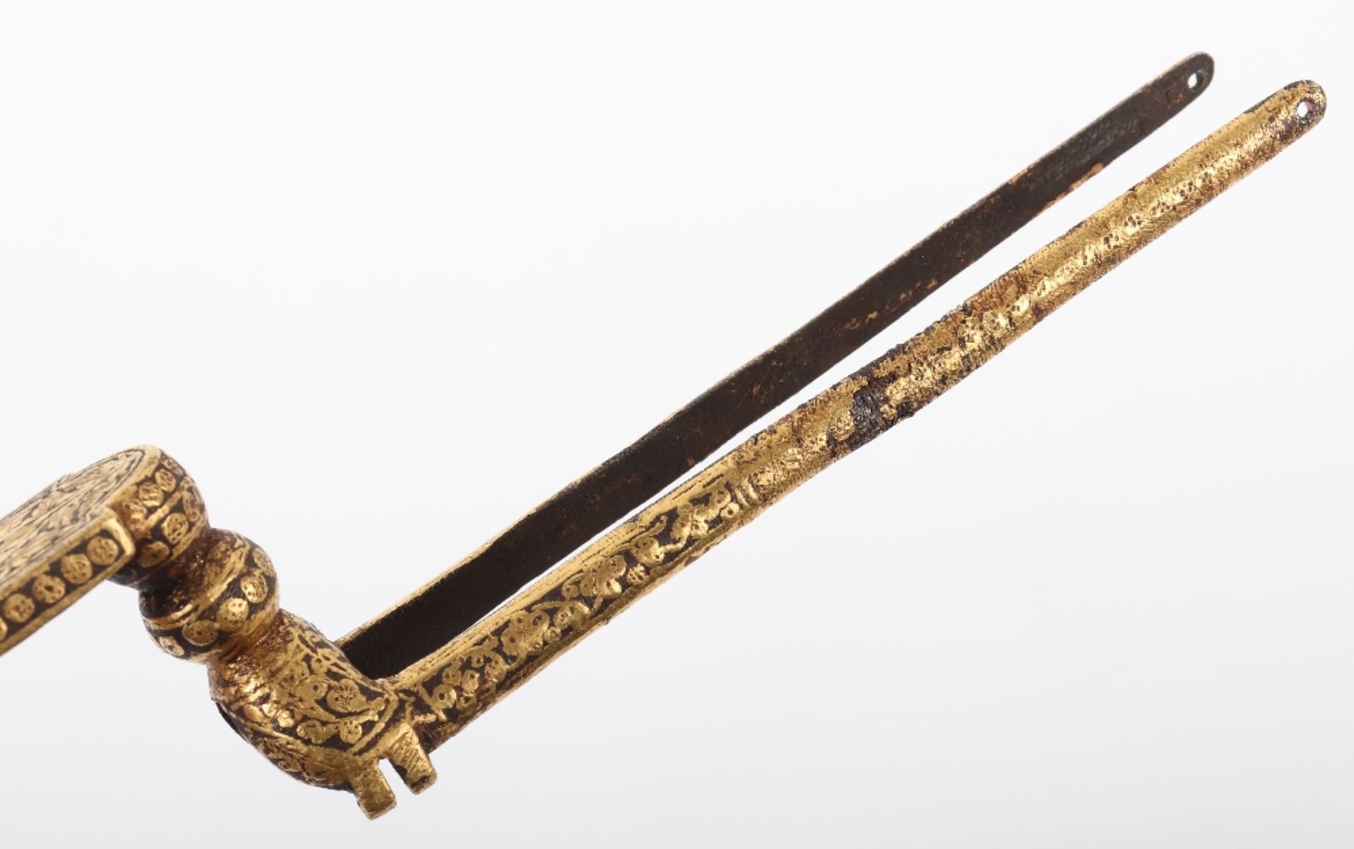 Rare Indian Bayonet Sangin Intended to be Bound to a Matchlock Gun Torador, 18th or 19th Century - Image 7 of 16