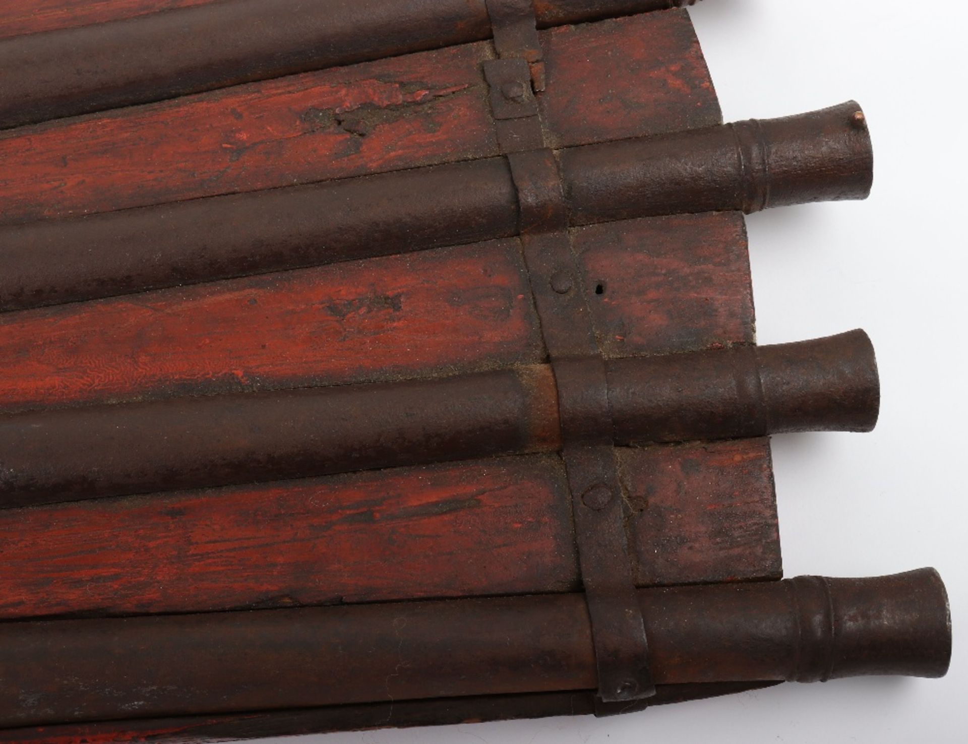 Rare Indian 5 Barrelled Matchlock Rampart Gun of ‘Duck’s Foot’ Type - Image 4 of 14