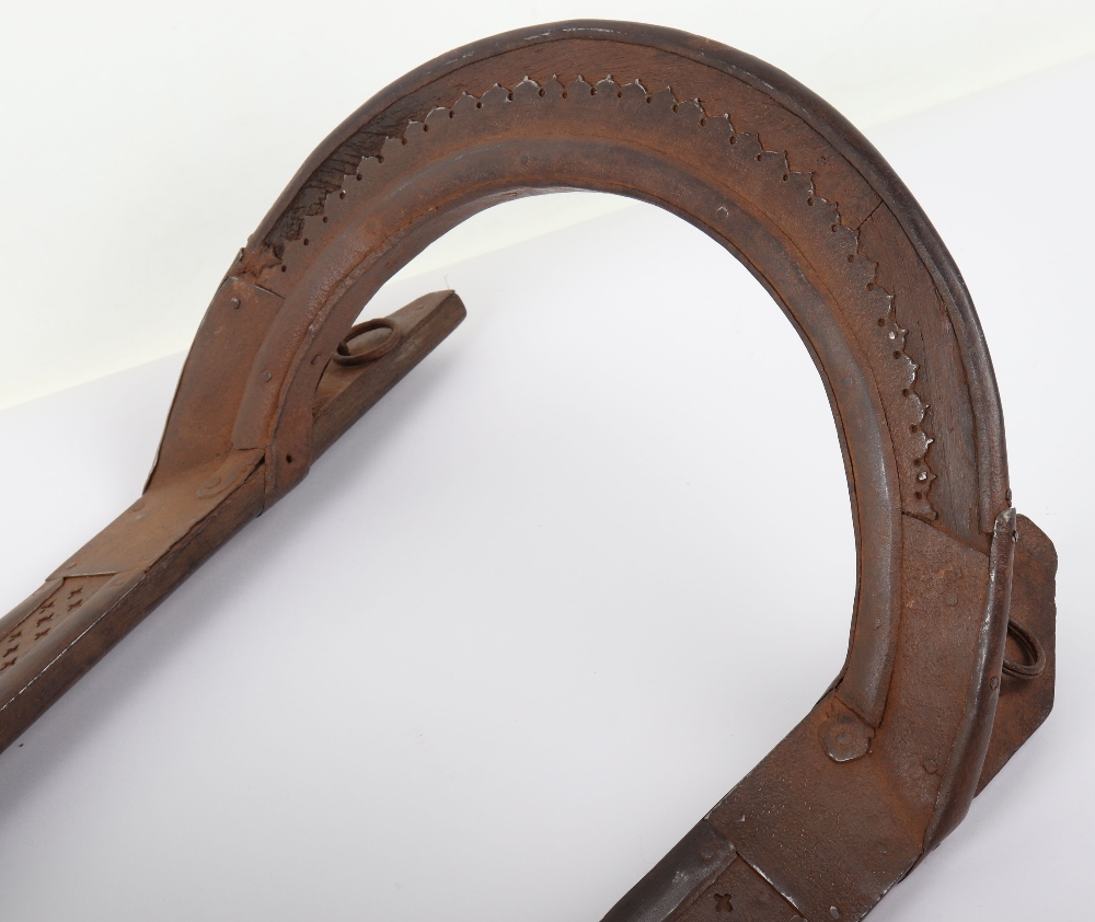 Indian Wooden Saddle Tree with Iron Fittings, Probably 18th or 19th Century - Bild 2 aus 14