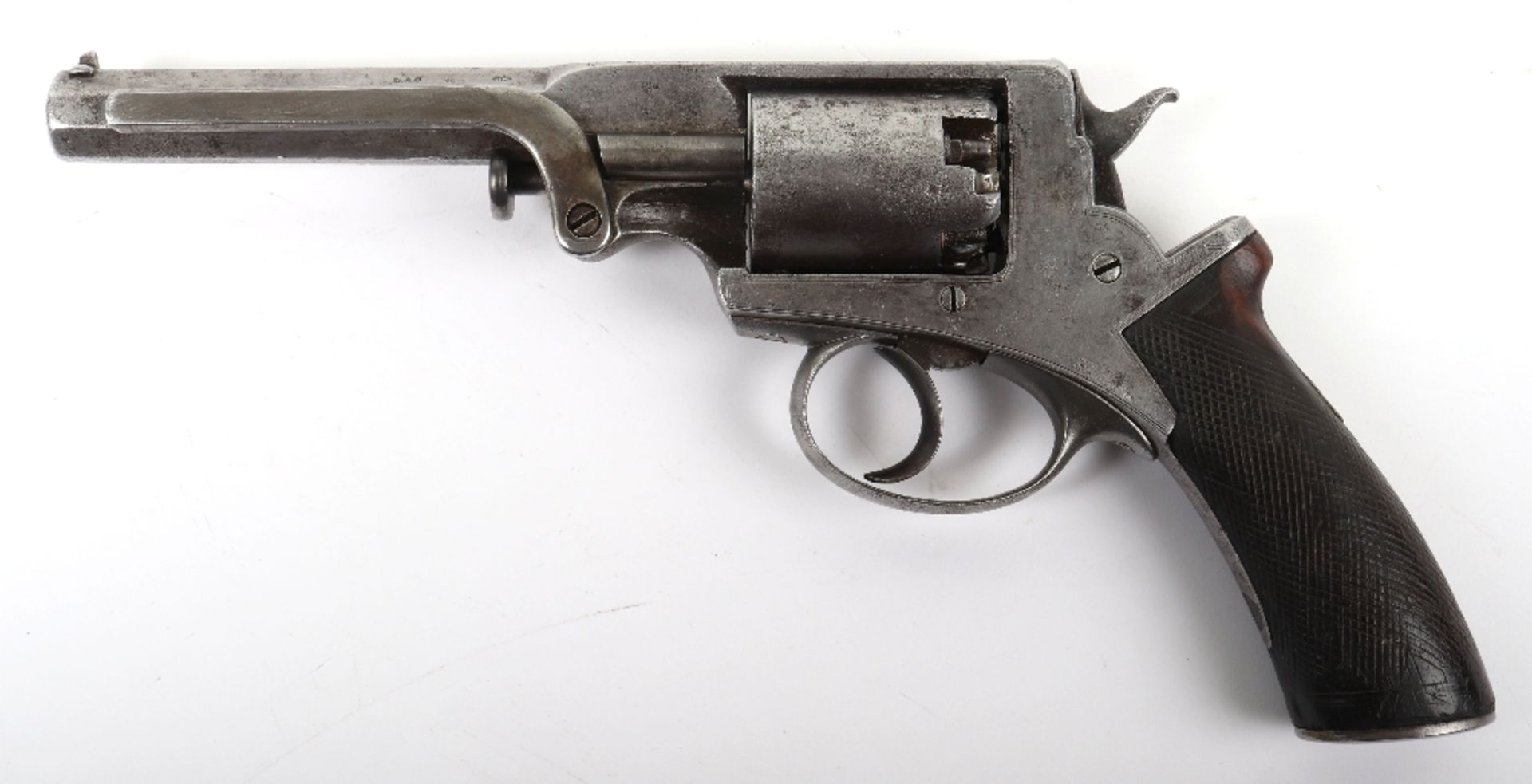 5 Shot 54-Bore Beaumont Adams Double Action Percussion Revolver with Connections to the Confederate - Image 6 of 8