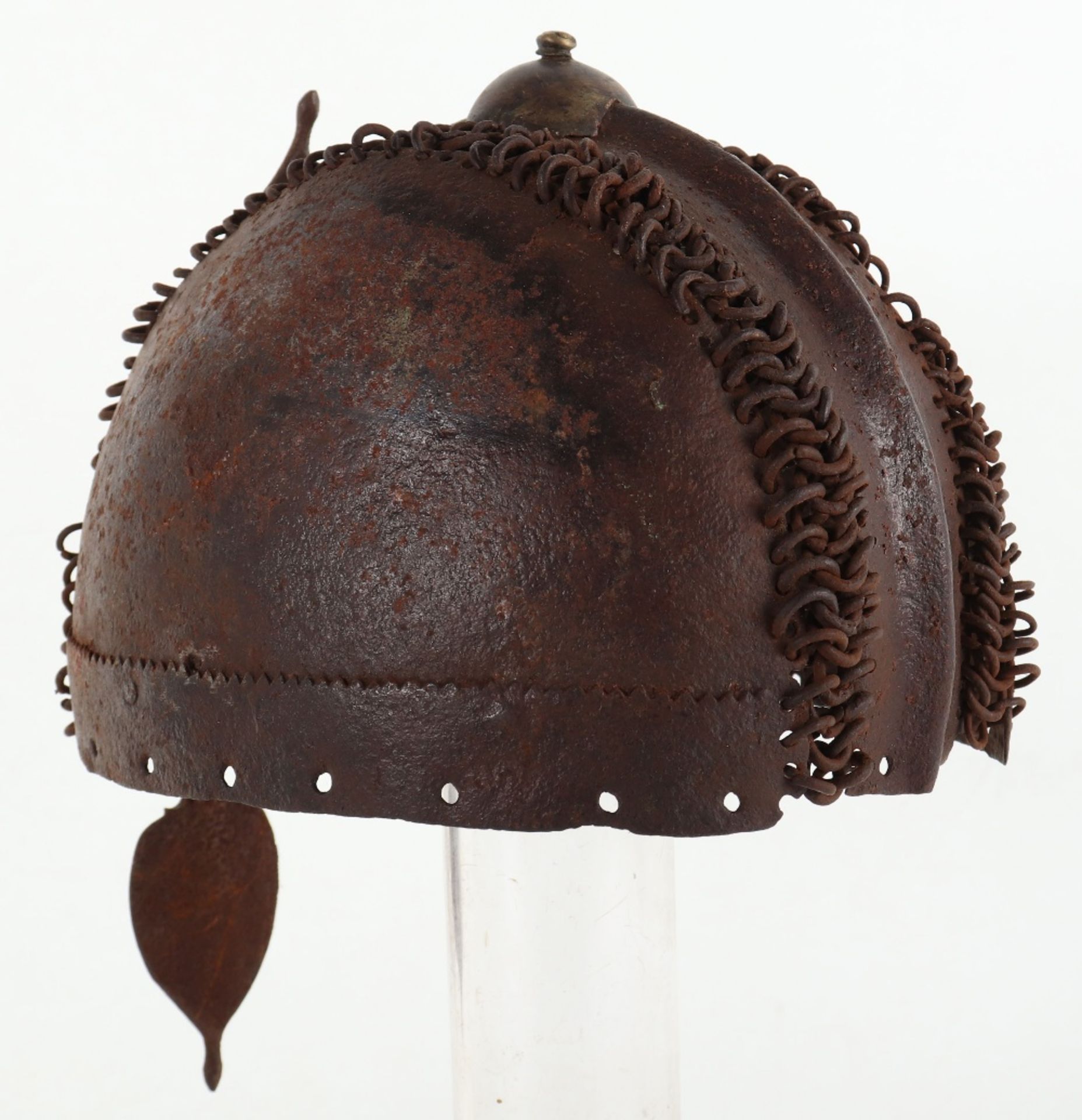 Indian Mail and Plate Helmet, 17th Century - Image 3 of 10