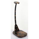 Japanese Lacquered Sword Stand Kake for a Tachi