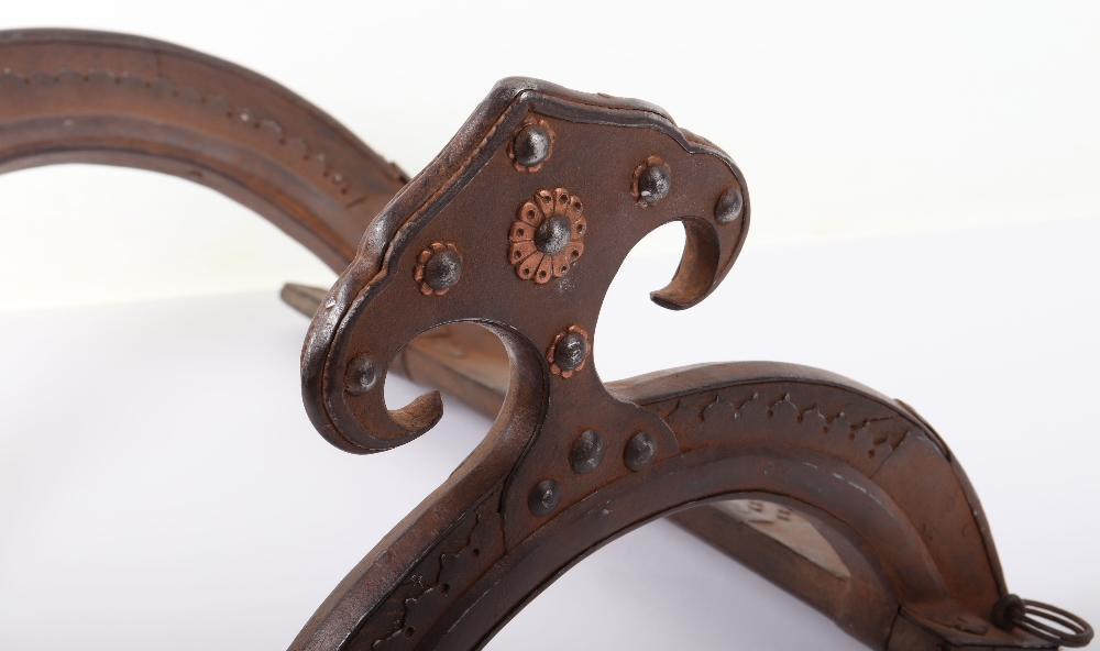 Indian Wooden Saddle Tree with Iron Fittings, Probably 18th or 19th Century - Bild 5 aus 14