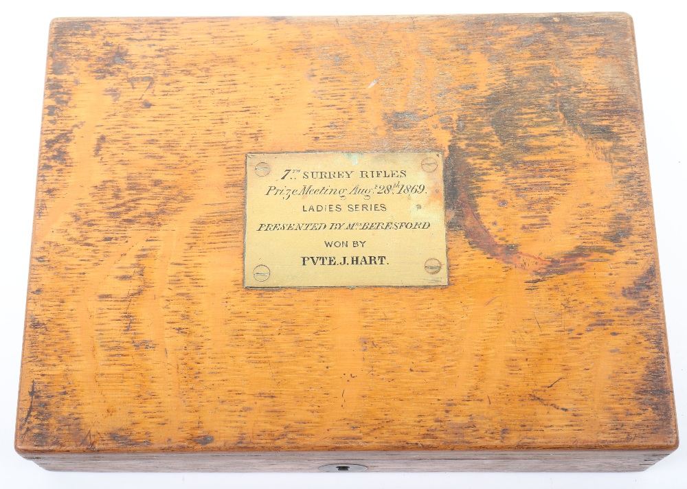 1869 7th Surrey Rifles Presentation Box