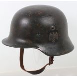 WW2 German M40 steel combat helmet