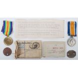 WW1 War and Victory medal pair