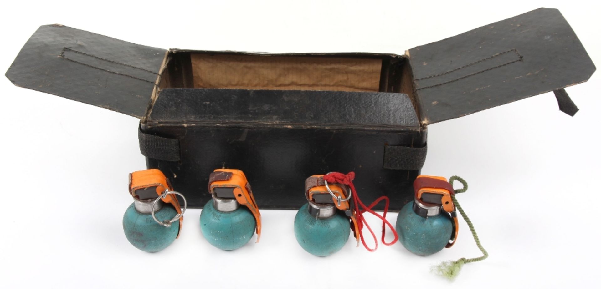 Practice grenades in box