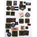RAF and RAF Regiment cloth badges