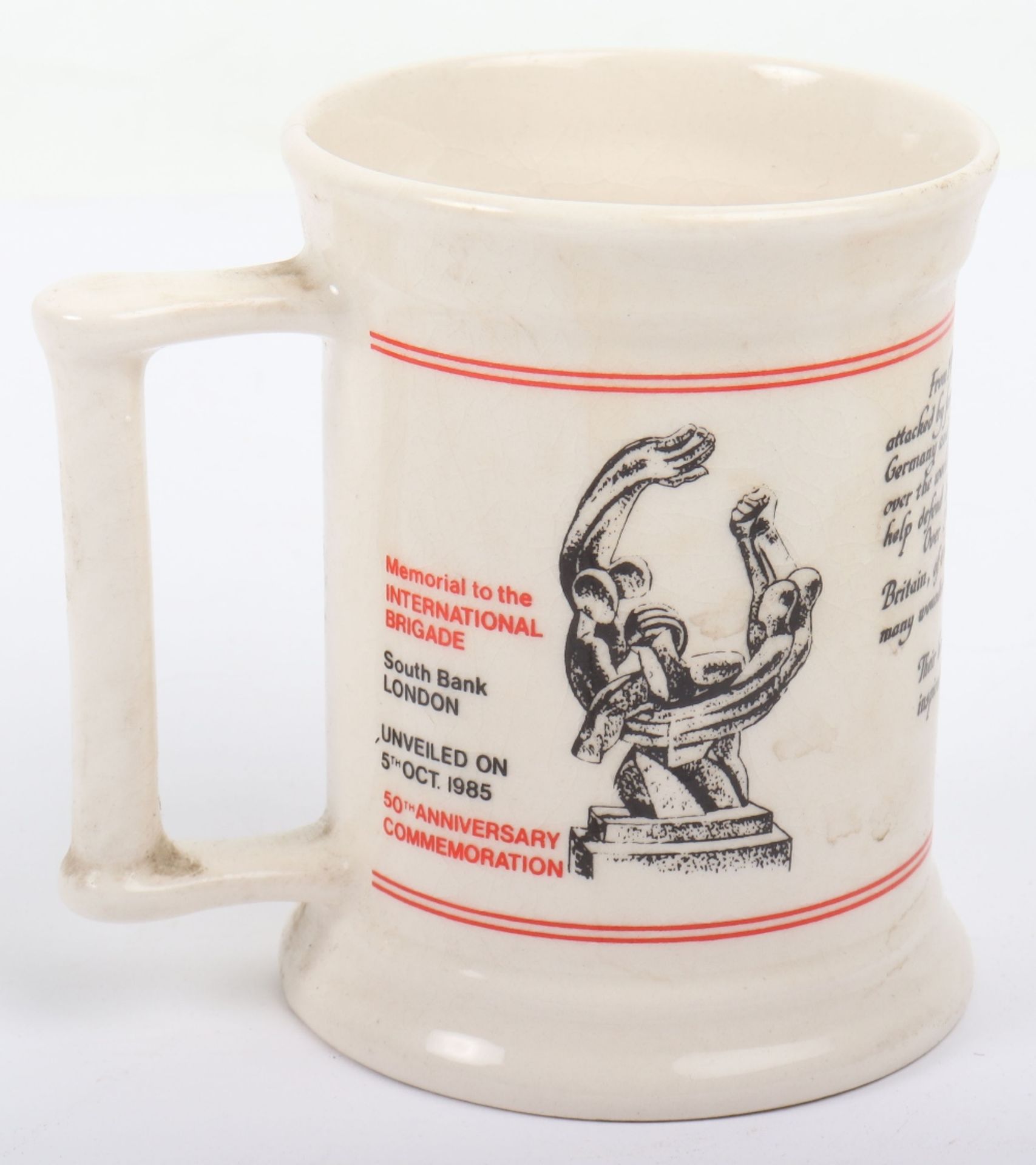 British International Brigade Souvenir Book and Memorial Mug - Image 6 of 8