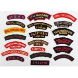 British and Canadian military cloth titles