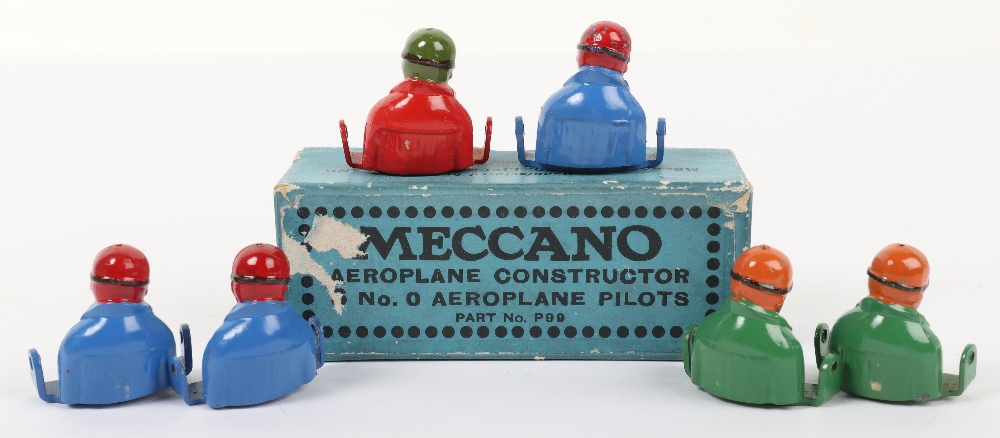 Meccano M236 Aeroplane 6 No.0 Aeroplane Pilots in trade box - Bild 2 aus 6