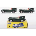 Three Solido (France) D Type Jaguar Le Mans racing cars