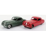 Two Unboxed Dinky Toys 157 Jaguar XK120