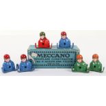 Meccano M236 Aeroplane 6 No.0 Aeroplane Pilots in trade box