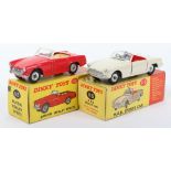 Two Dinky Toys Boxed Sports cars, 112 Austin Healey Sprite and 113 M.G.B