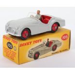 Dinky Toys 105 Triumph TR2 Sports (Touring Finish) grey body