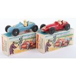 Two Crescent Toys Boxed Racing Cars