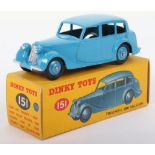 Dinky Toys 151 Triumph 1800 Saloon,mid blue