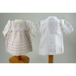 Two original doll dresses, French circa 1890,