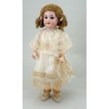 A DEP bisque head doll, German for French market, circa 1910,