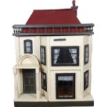 A G & J Lines painted wooden dolls house, circa 1910,