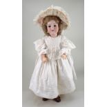 An A.M 390 bisque head doll, German circa 1910,