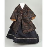 An 1860s-70s style winter outfit for French fashion doll,