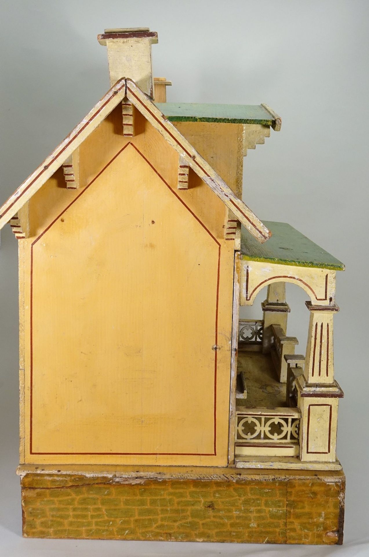 An unusual ‘Moko’ painted wooden dolls house, German 1920s, - Image 3 of 3