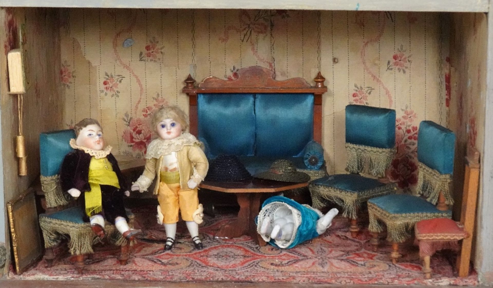 ‘Barnard castle’ painted wooden dolls house, English 1888, - Image 5 of 5