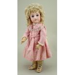 Outstanding and rare A.T Andre Thuillier bisque head Bebe doll, size 7, French circa 1880,