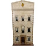 ‘Barnard castle’ painted wooden dolls house, English 1888,