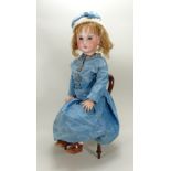 A large S.F.B.J bisque head doll, French, circa 1910,