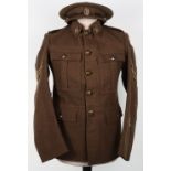 1922 Pattern Royal Signals Dispatch Riders Tunic and Peaked Cap