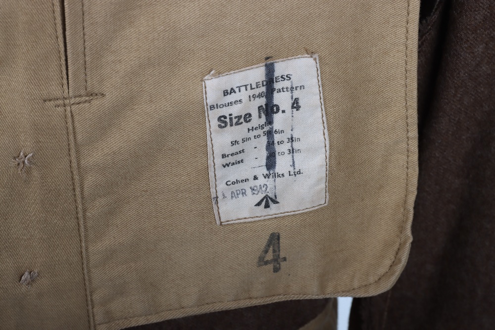 WW2 Royal Signals Officers Battle Dress Blouse - Image 9 of 13