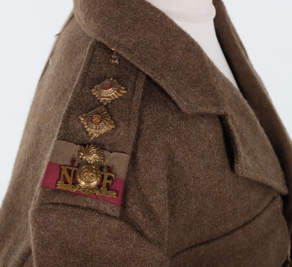 British 6th Battalion Royal Northumberland Fusiliers / 43rd Royal Tank Regiment (RTR) Battle Dress B - Image 2 of 12