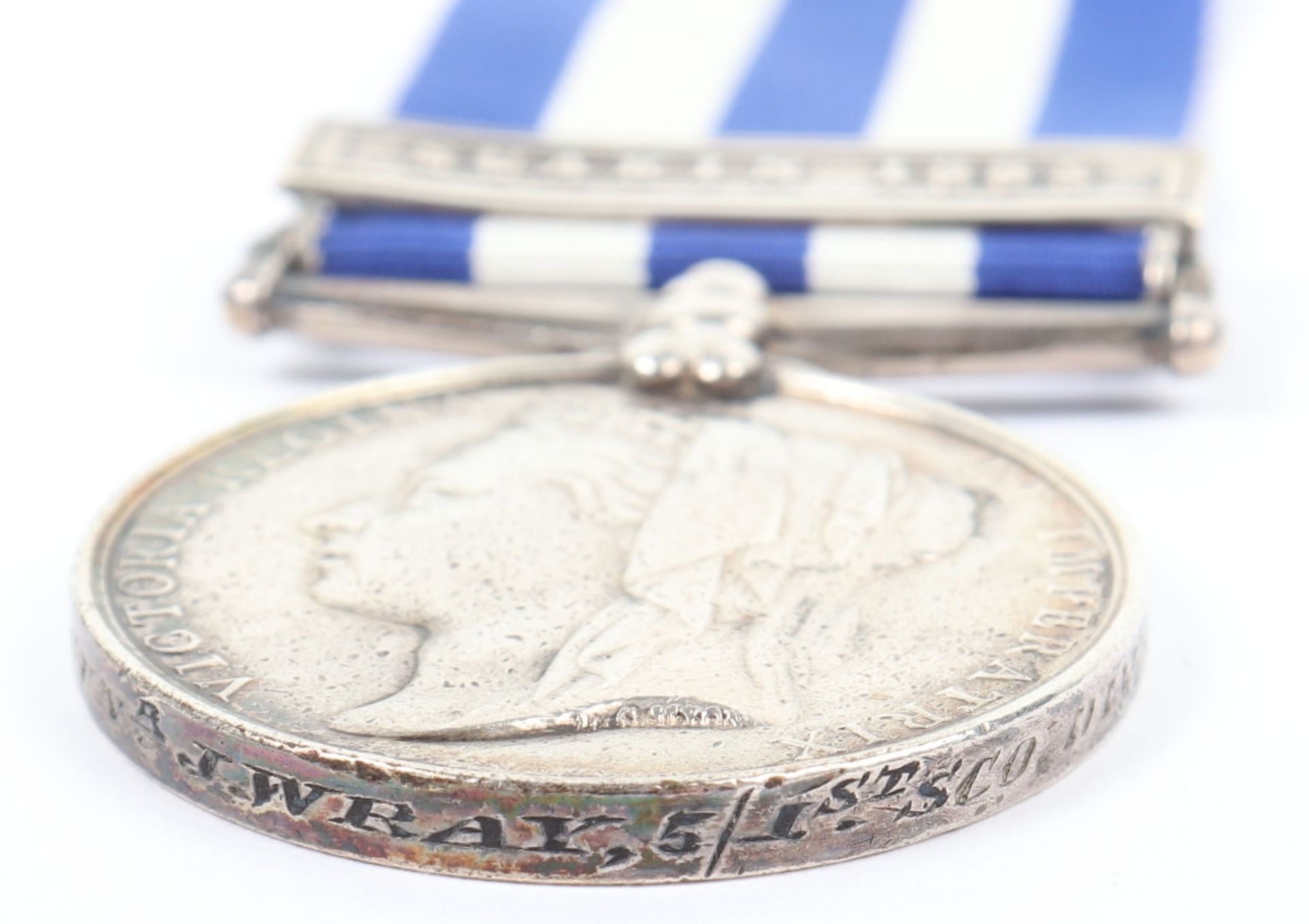 British Egypt and Sudan 1882-89 Campaign Medal 5th Battery 1st Battalion Scottish Royal Artillery - Image 3 of 4