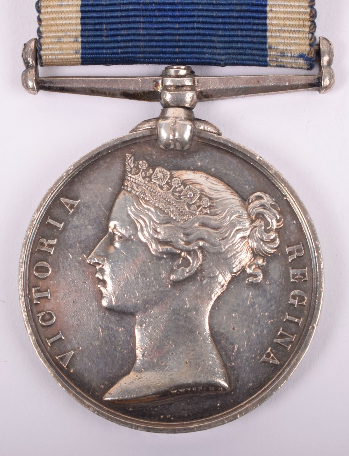 Victorian Naval Long Service Good Conduct Medal HMS Orontes - Image 2 of 7