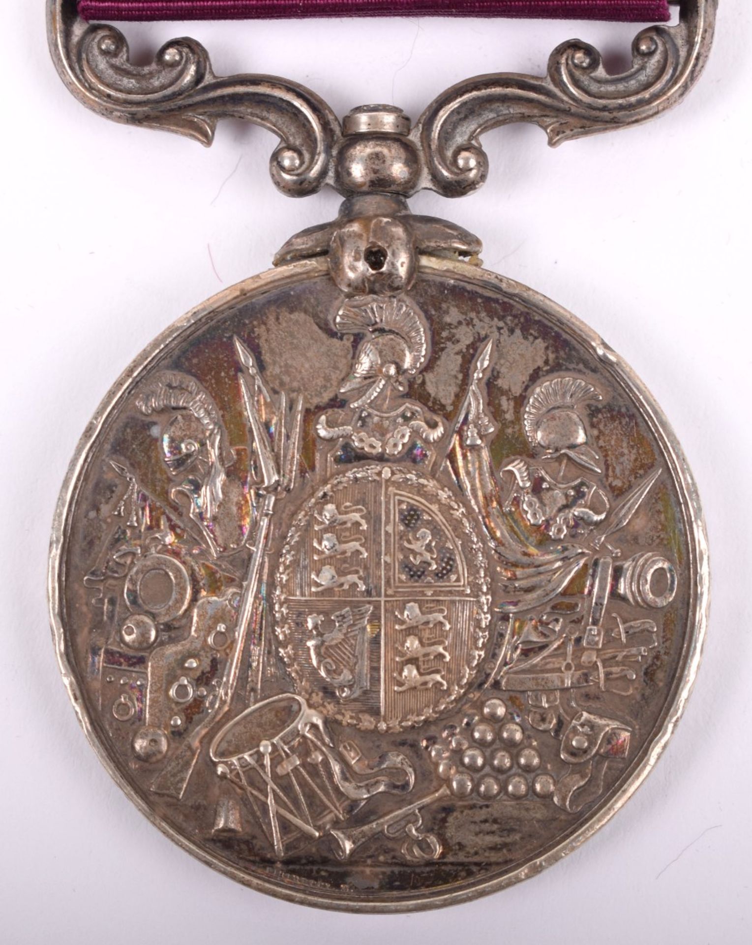Victorian Army Long Service Good Conduct Medal 10th Division Coastal Battery Royal Artillery - Image 2 of 5