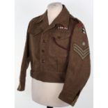 British Hallamshire Battalion York & Lancaster Regiment 49th Infantry Division Battle Dress Blouse