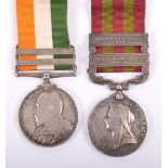 Relief of Chitral and Kings South Africa Medal Pair East Kent Regiment